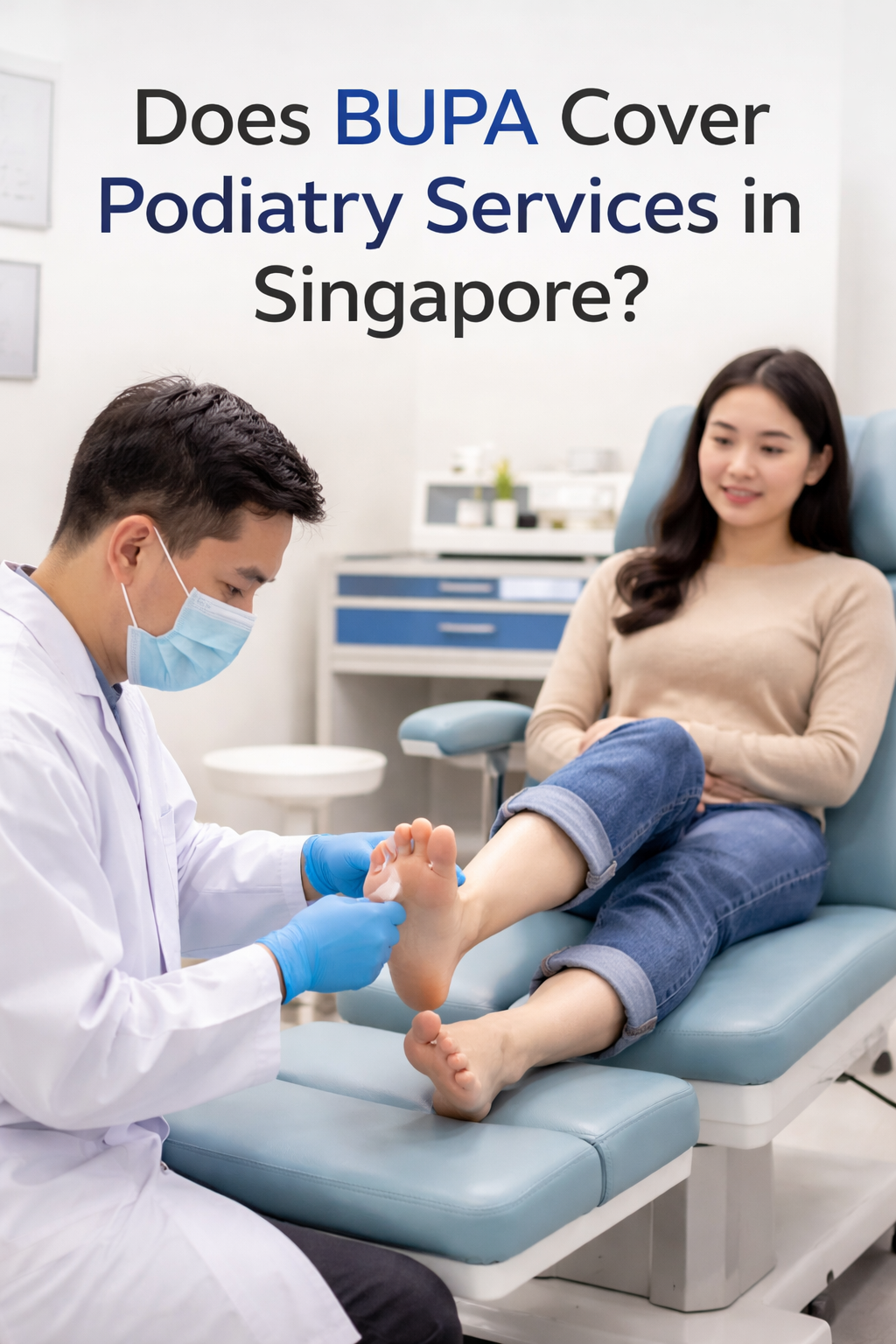 Does BUPA cover podiatry services at the Family Podiatry Centre?
